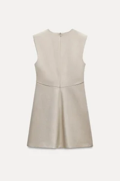 New VESTIDO MINI EFECTO BRILLO Mujer Vestidos