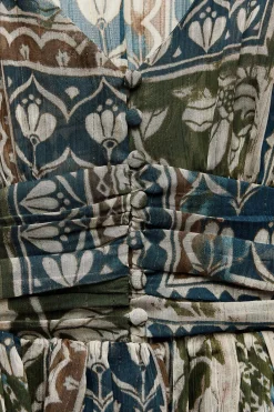 New VESTIDO MINI ESTAMPADO HILO METALIZADO Mujer Vestidos