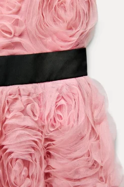 New VESTIDO MINI ESTRUCTURA FLOR Mujer Vestidos