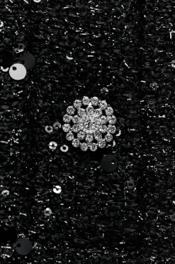 Fashion VESTIDO MINI ESTRUCTURA LENTEJUELAS Mujer Vestidos