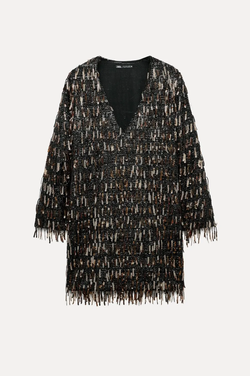 Clearance VESTIDO MINI FLECOS LENTEJUELAS Mujer Vestidos