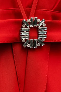 Outlet VESTIDO MINI LAZO ESPALDA JOYA Mujer Vestidos