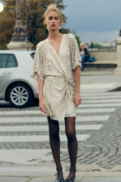 Outlet VESTIDO MINI LENTEJUELAS Mujer Vestidos