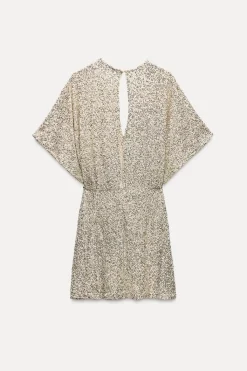 Outlet VESTIDO MINI LENTEJUELAS Mujer Vestidos