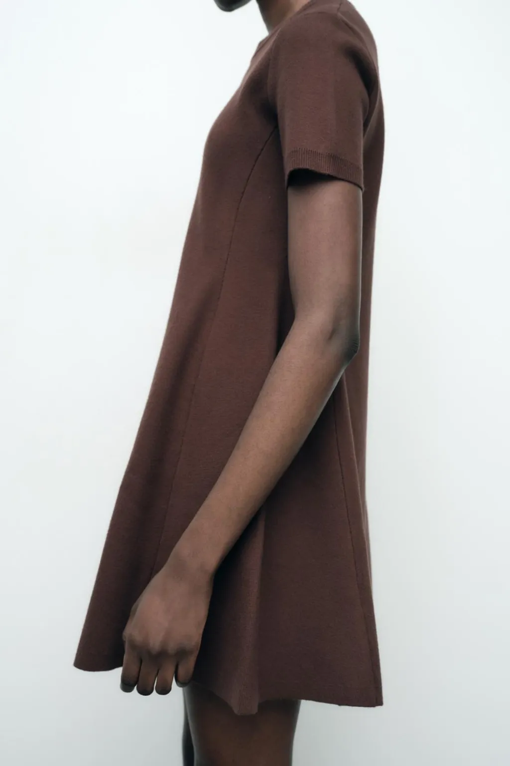 Online VESTIDO MINI PUNTO LISO Mujer Vestidos|Cárdigan / Jerséis