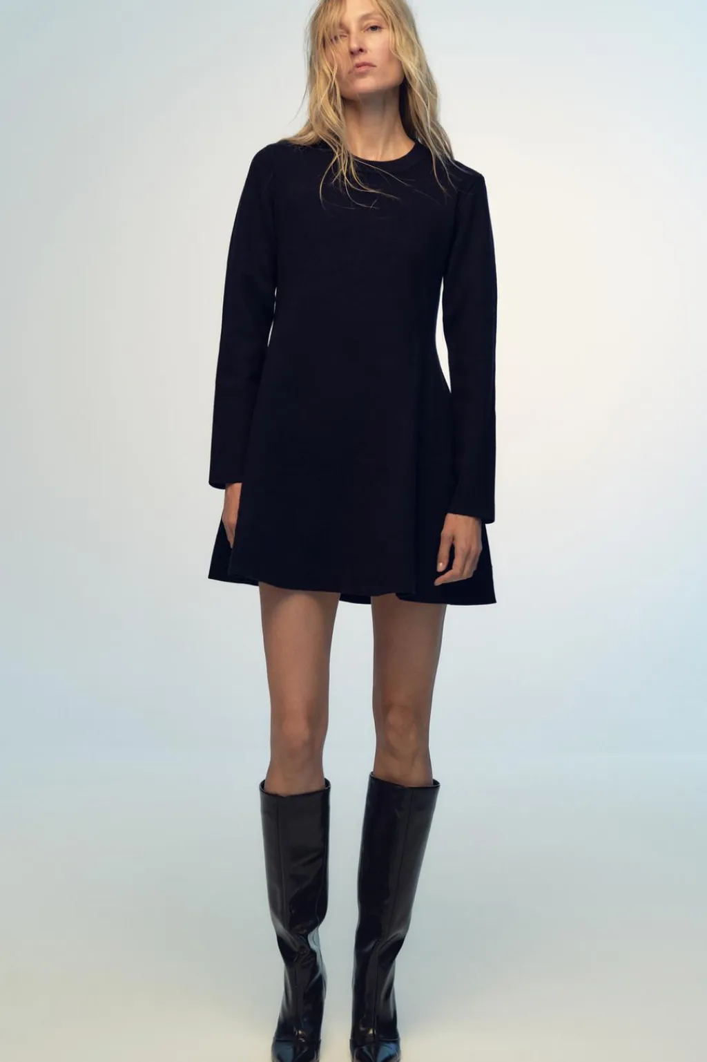 Hot VESTIDO MINI PUNTO LISO Mujer Vestidos|Cárdigan / Jerséis