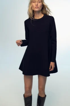 Hot VESTIDO MINI PUNTO LISO Mujer Vestidos|Cárdigan / Jerséis