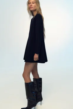 Hot VESTIDO MINI PUNTO LISO Mujer Vestidos|Cárdigan / Jerséis