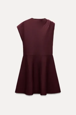 Sale VESTIDO MINI PUNTO SKATER Mujer Vestidos|Cárdigan / Jerséis