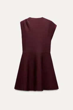 Sale VESTIDO MINI PUNTO SKATER Mujer Vestidos|Cárdigan / Jerséis