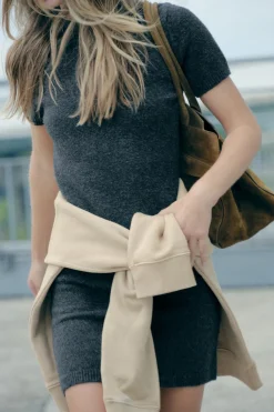 Clearance VESTIDO MINI PUNTO SOFT Mujer Vestidos|Cárdigan / Jerséis