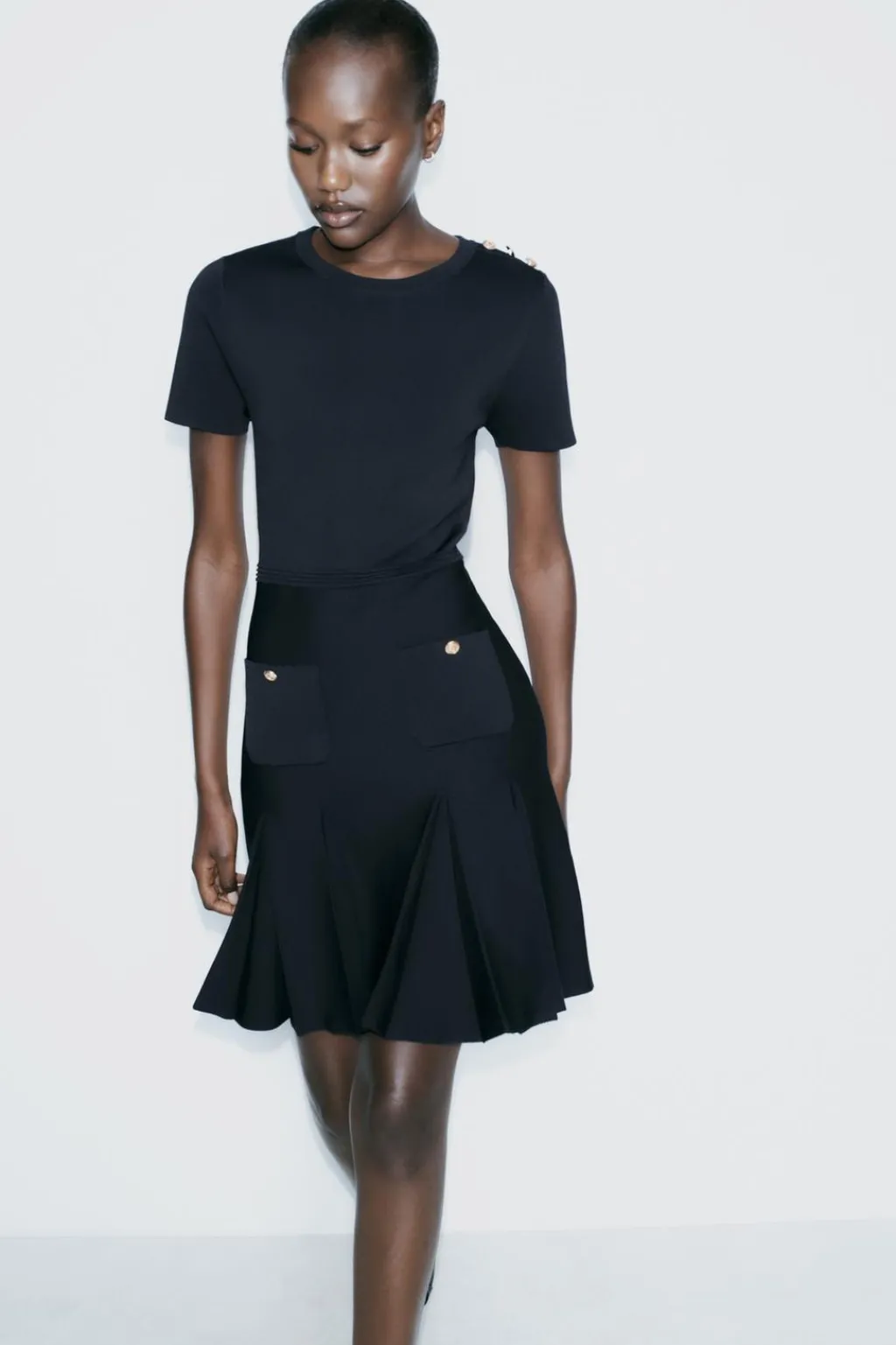 Hot VESTIDO MINI PUNTO TABLAS Mujer Vestidos|Cárdigan / Jerséis