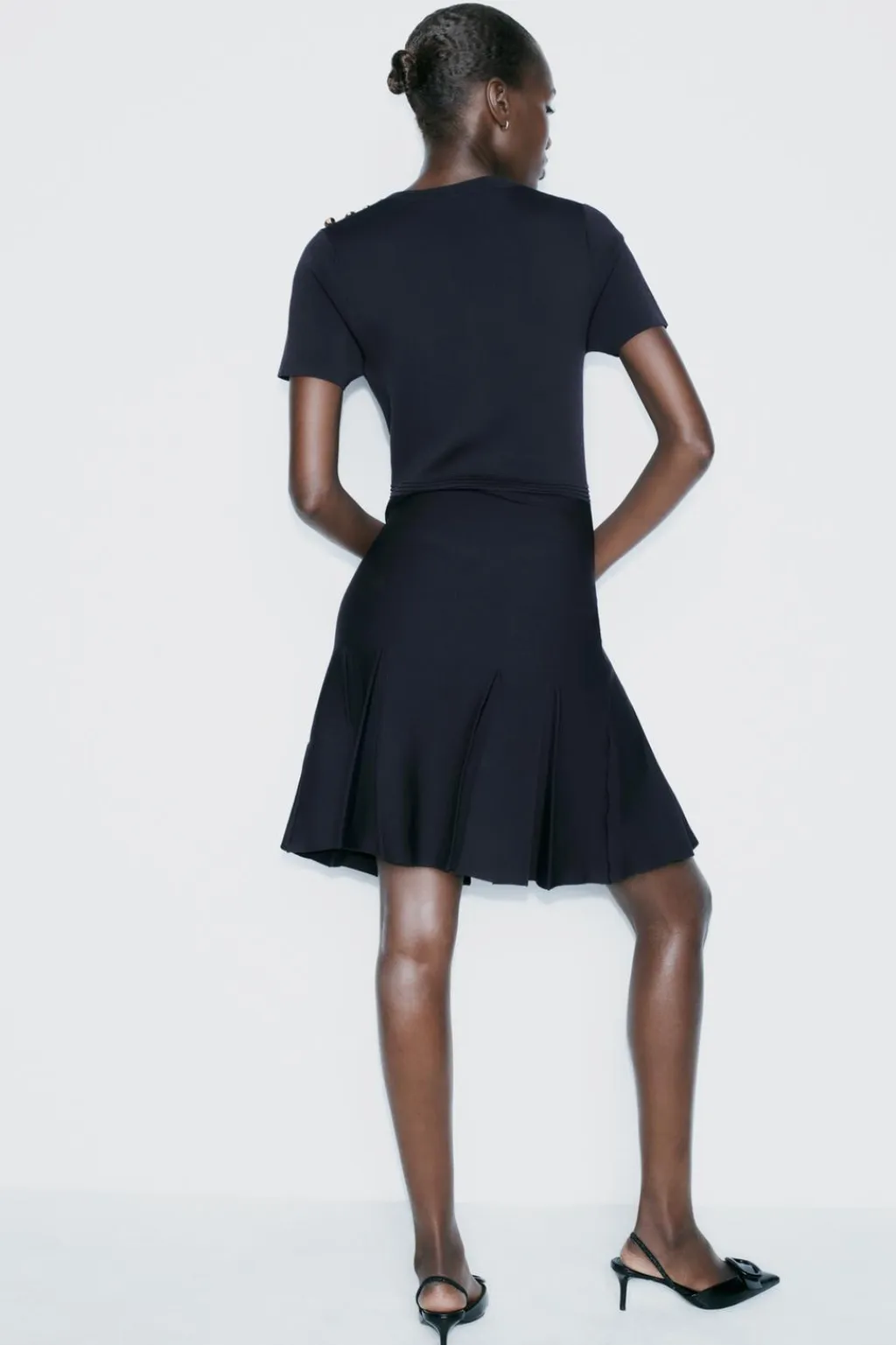 Hot VESTIDO MINI PUNTO TABLAS Mujer Vestidos|Cárdigan / Jerséis