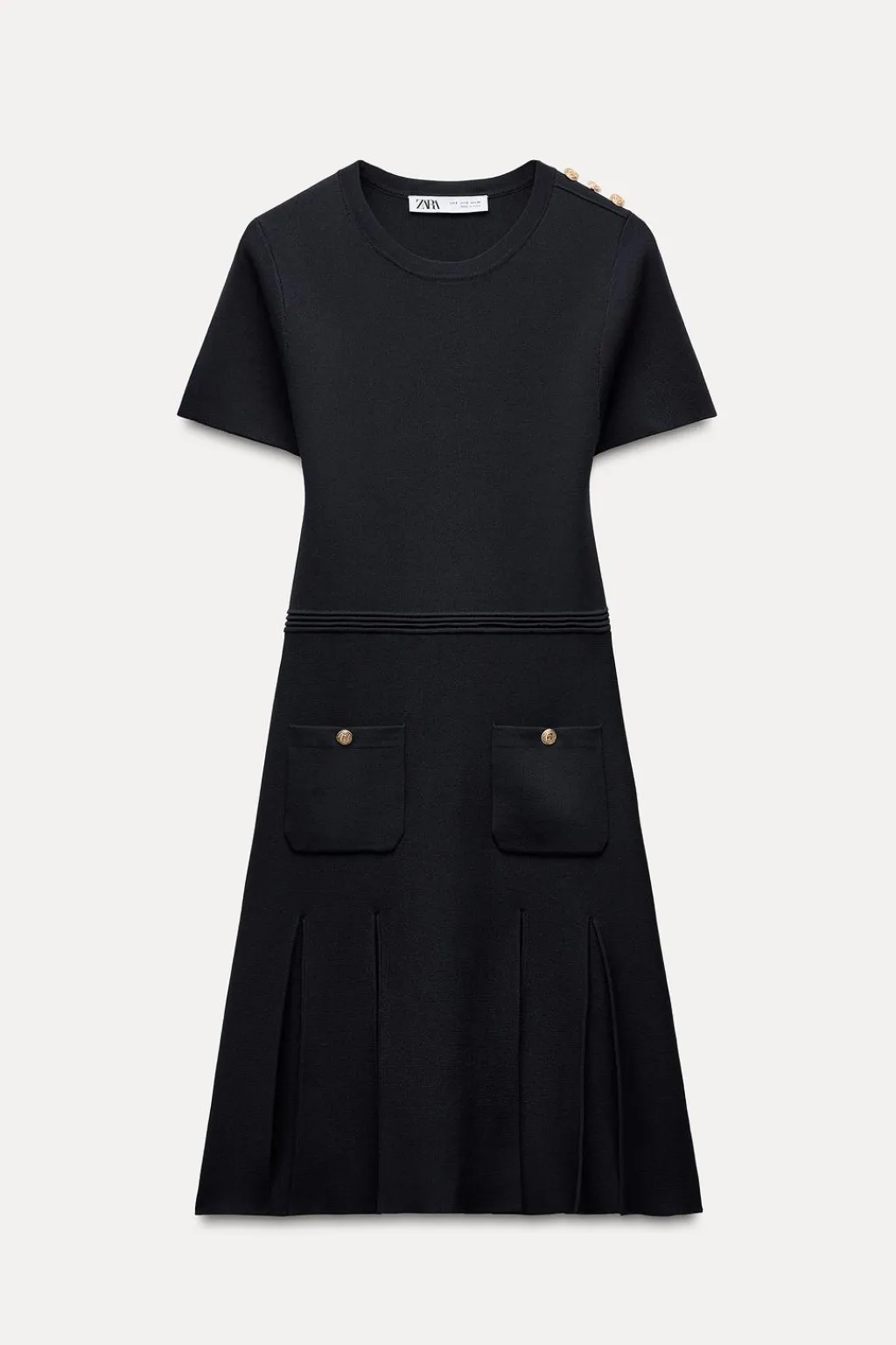 Hot VESTIDO MINI PUNTO TABLAS Mujer Vestidos|Cárdigan / Jerséis