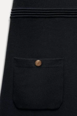 Hot VESTIDO MINI PUNTO TABLAS Mujer Vestidos|Cárdigan / Jerséis