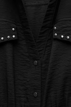 Discount VESTIDO MINI TACHAS CINTURÓN Mujer Vestidos