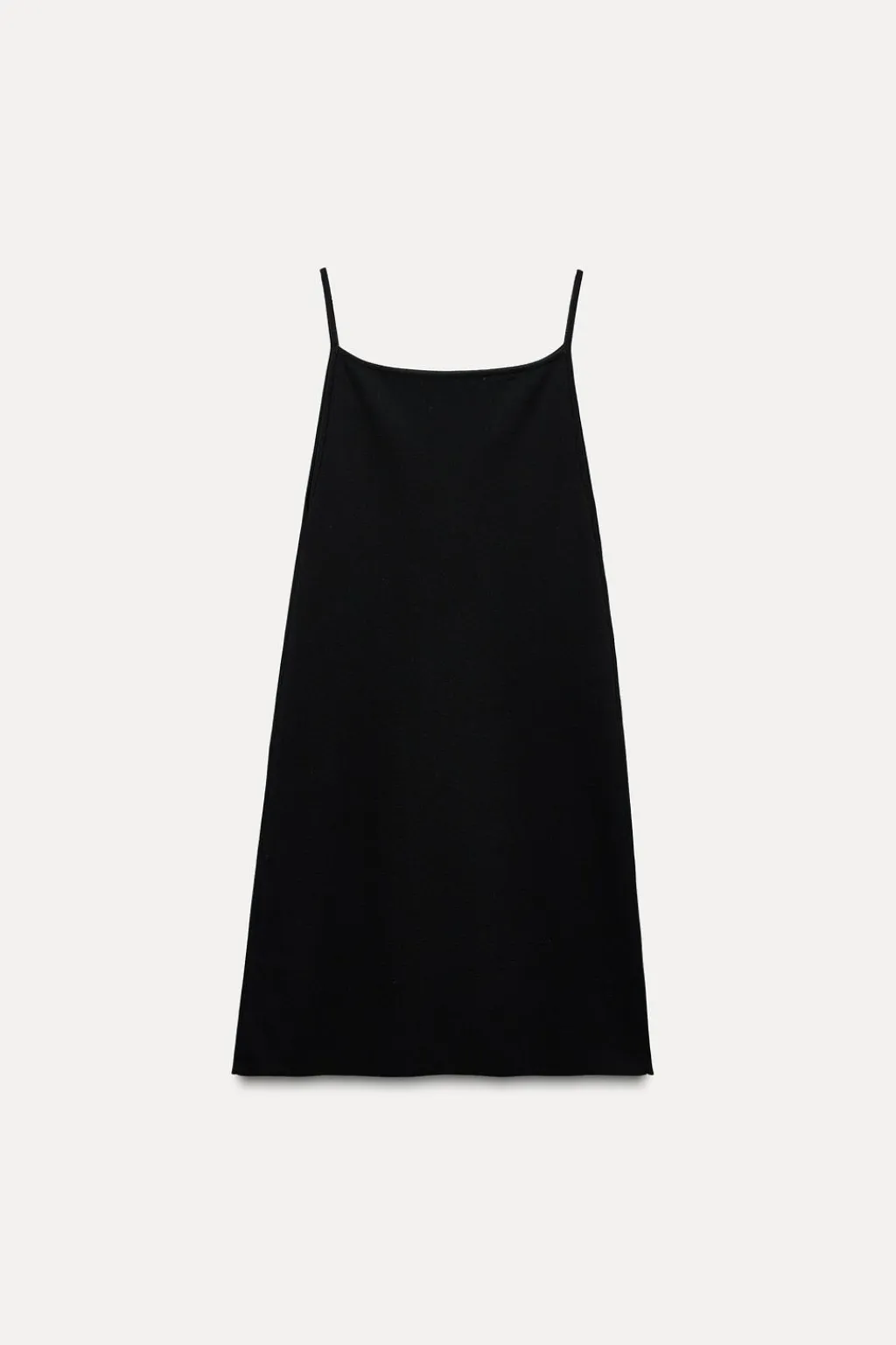 Fashion VESTIDO MINI TIRANTES PUNTO Mujer Vestidos|Cárdigan / Jerséis