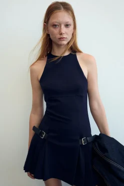 Hot VESTIDO MINI TRABILLAS LATERALES Mujer Vestidos