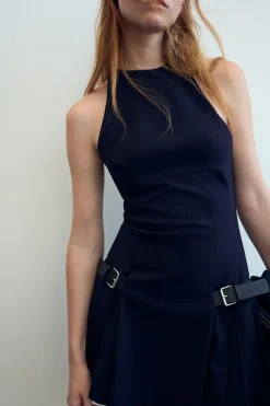 Hot VESTIDO MINI TRABILLAS LATERALES Mujer Vestidos