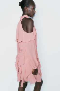 Online VESTIDO MINI VOLANTES Mujer Vestidos