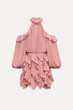 Online VESTIDO MINI VOLANTES Mujer Vestidos