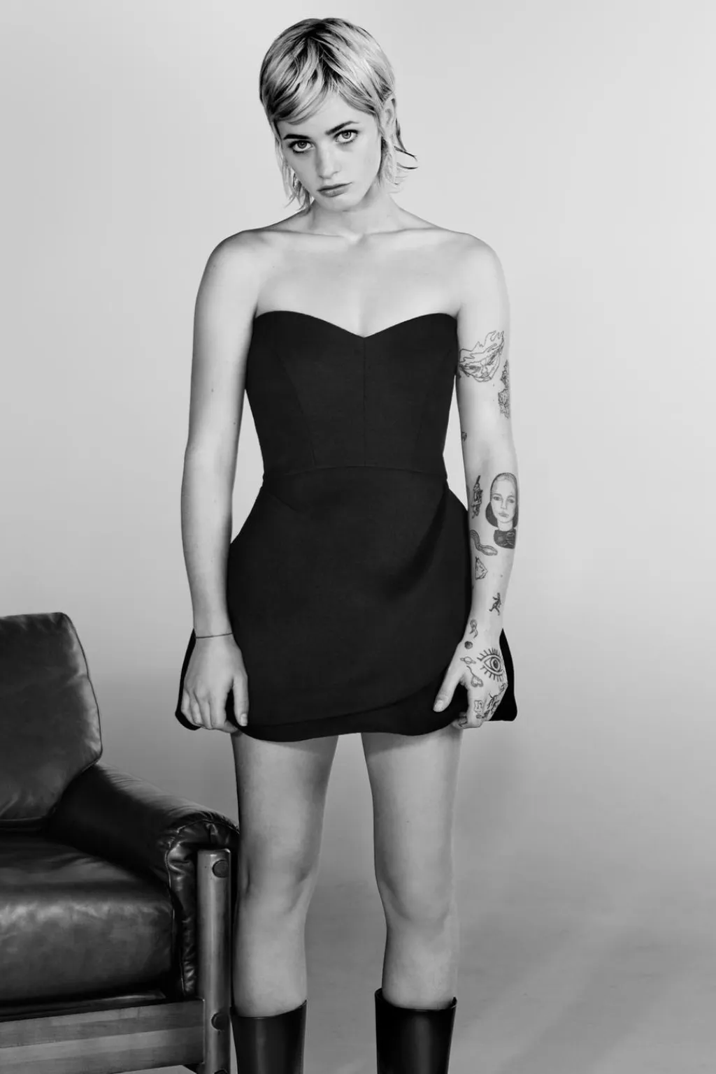 Outlet VESTIDO MONO PAÑO LANA PALABRA DE HONOR Mujer Vestidos