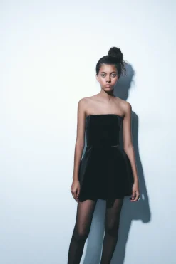 New VESTIDO MONO TERCIOPELO Mujer Vestidos