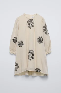 Niños ZARA 6 - 14 Años·Vestidos / Monos<VESTIDO ORGANZA LENTEJUELAS