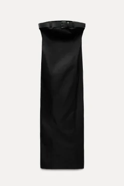 New VESTIDO PALABRA DE HONOR CINTURÓN ZW COLLECTION Mujer Vestidos