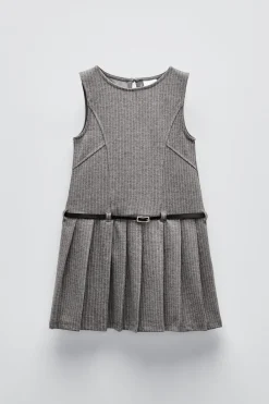 Niños ZARA 6 - 14 Años·Vestidos / Monos<VESTIDO PICHI TABLAS