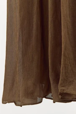 Fashion VESTIDO PLISADO ENCAJE ABALORIOS Mujer Vestidos