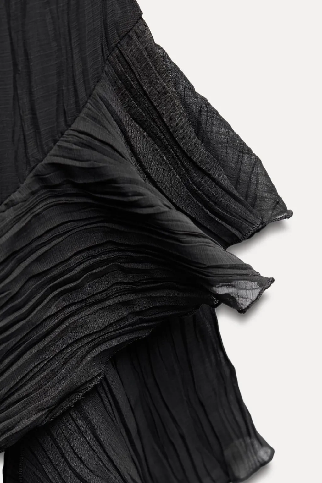 Online VESTIDO PLISADO VOLANTES Mujer Vestidos