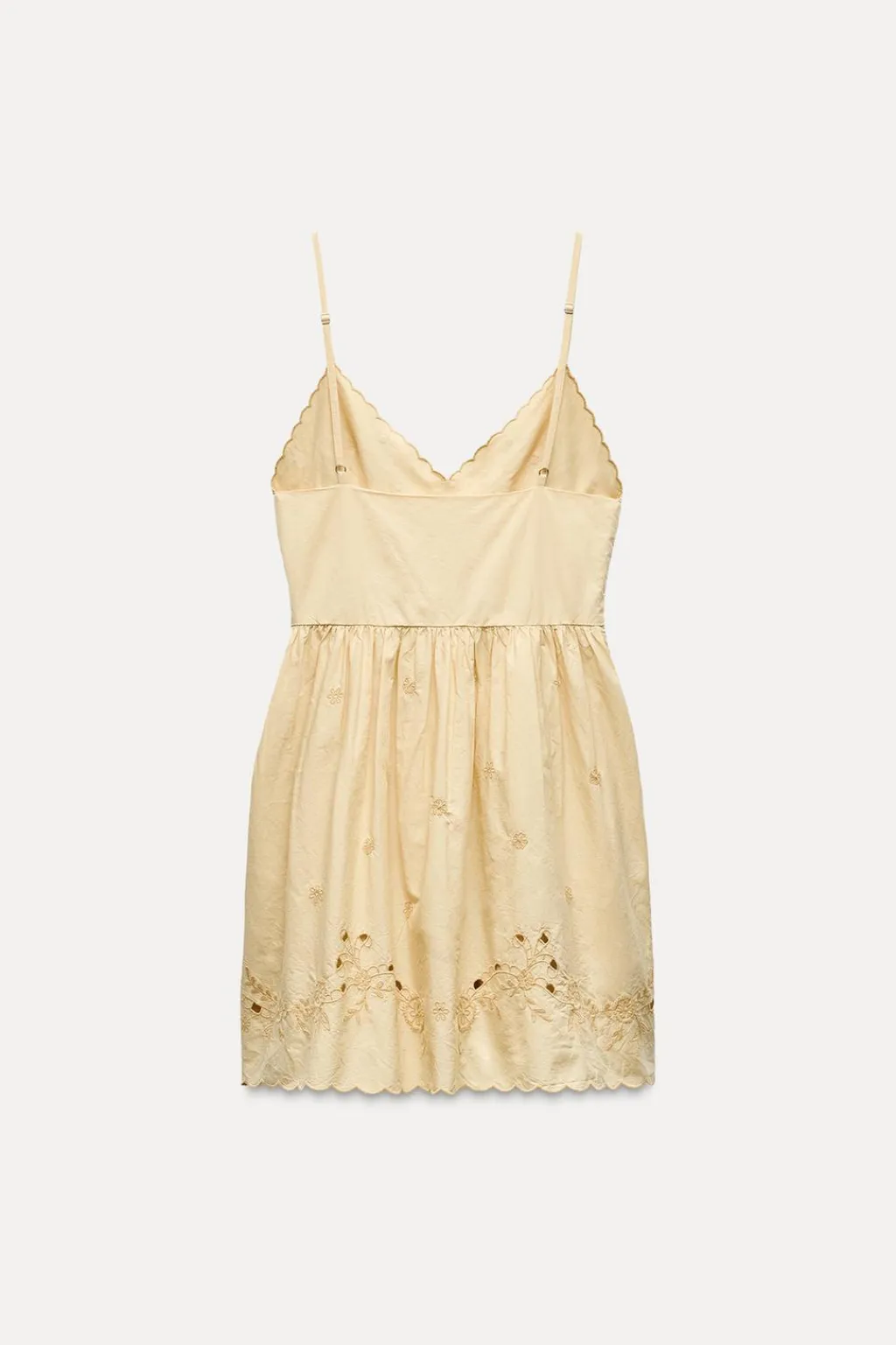 Sale VESTIDO POPELÍN BORDADOS Mujer Vestidos