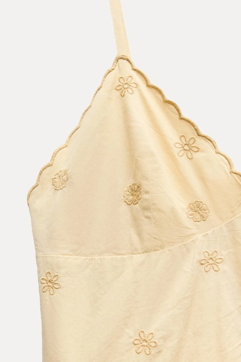 Sale VESTIDO POPELÍN BORDADOS Mujer Vestidos