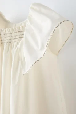 Niños ZARA 1½ - 6 Años·Vestidos / Petos|6 - 18 Meses·Vestidos / Monos<VESTIDO POPELÍN VOLANTES