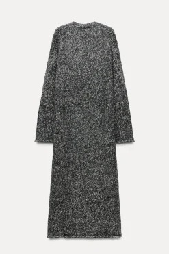 Outlet VESTIDO PUNTO ACABADOS ROLLING Mujer Vestidos|Cárdigan / Jerséis