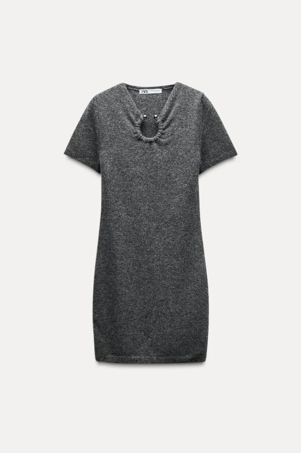 Discount VESTIDO PUNTO APLIQUE METÁLICO Mujer Vestidos|Cárdigan / Jerséis