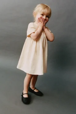 Niños ZARA 1½ - 6 Años·Vestidos / Petos|6 - 18 Meses·Vestidos / Monos<VESTIDO PUNTO COMBINADO TEXTURA