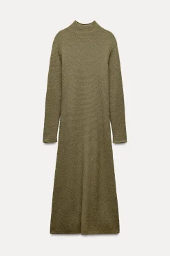 Clearance VESTIDO PUNTO CUELLO PERKINS Mujer Vestidos|Cárdigan / Jerséis