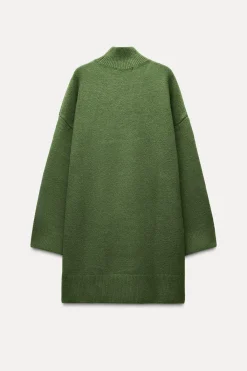 Hot VESTIDO PUNTO CUELLO SUBIDO Mujer Vestidos|Cárdigan / Jerséis