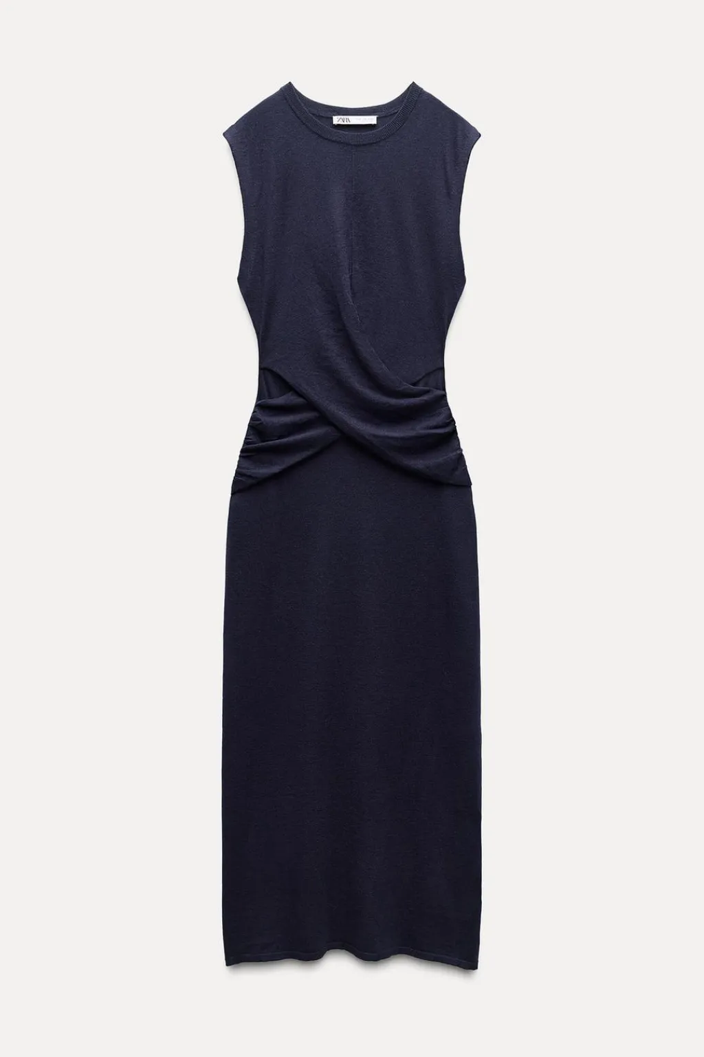 Online VESTIDO PUNTO DELANTERO CRUZADO Mujer Vestidos|Cárdigan / Jerséis