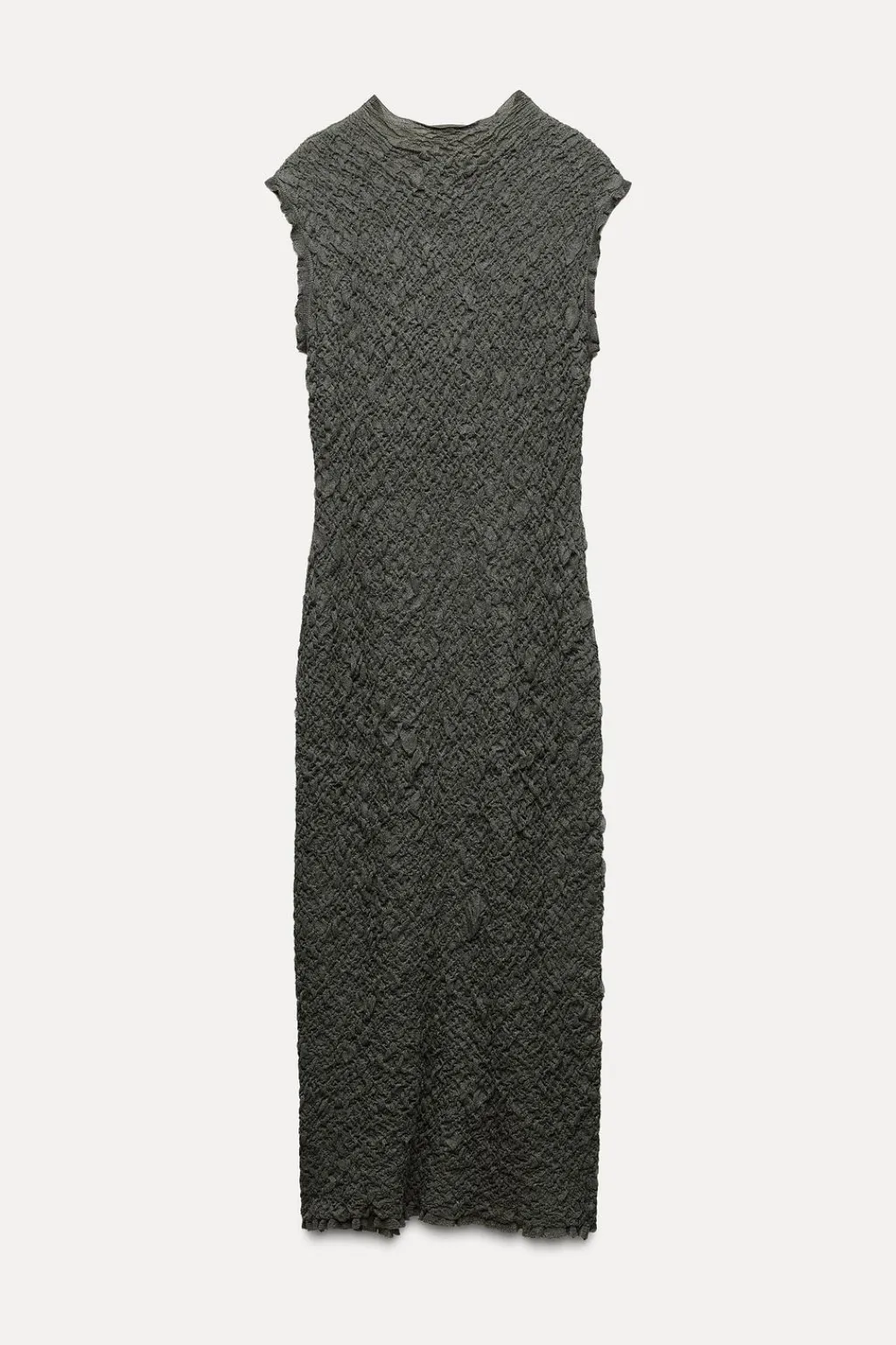 Discount VESTIDO PUNTO EFECTO ARRUGADO Mujer Vestidos|Cárdigan / Jerséis