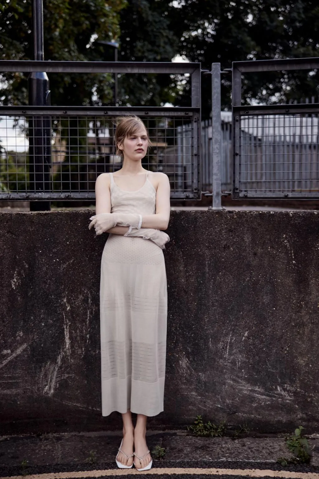 Outlet VESTIDO PUNTO FINO CALADOS Mujer Vestidos