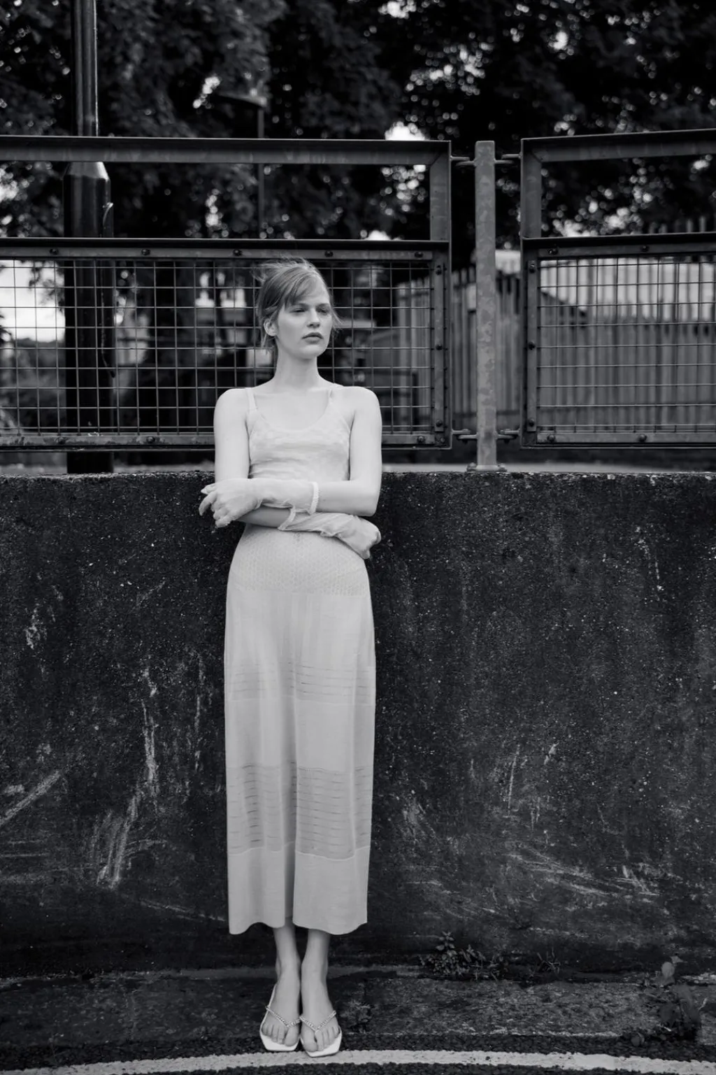 Outlet VESTIDO PUNTO FINO CALADOS Mujer Vestidos