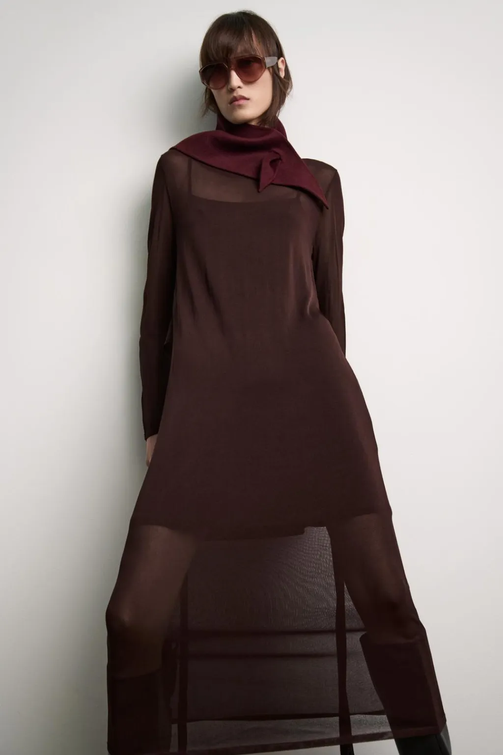 Hot VESTIDO PUNTO FINO CINTURÓN Mujer Vestidos|Cárdigan / Jerséis