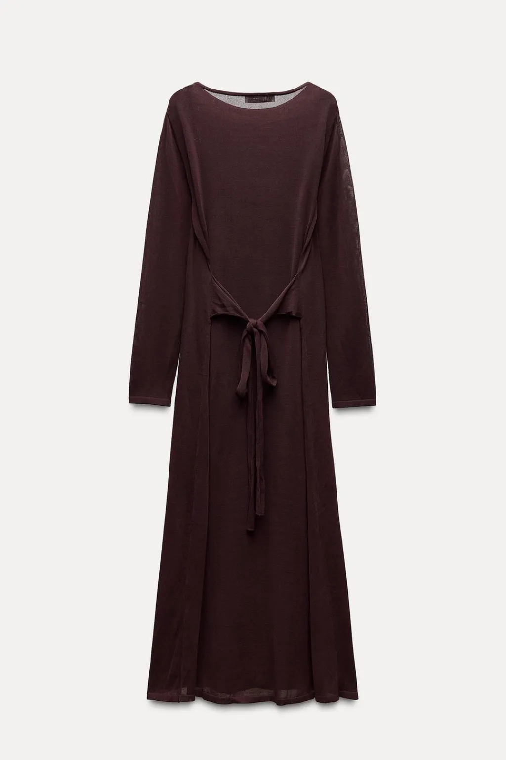 Hot VESTIDO PUNTO FINO CINTURÓN Mujer Vestidos|Cárdigan / Jerséis