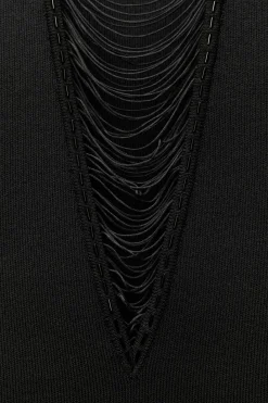 Fashion VESTIDO PUNTO FLECOS Mujer Vestidos|Cárdigan / Jerséis