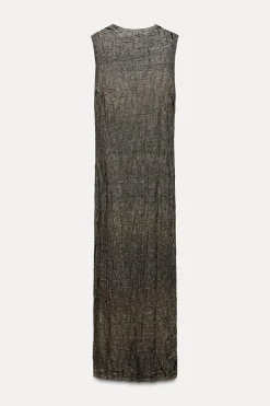 Clearance VESTIDO PUNTO FOIL Mujer Vestidos|Cárdigan / Jerséis