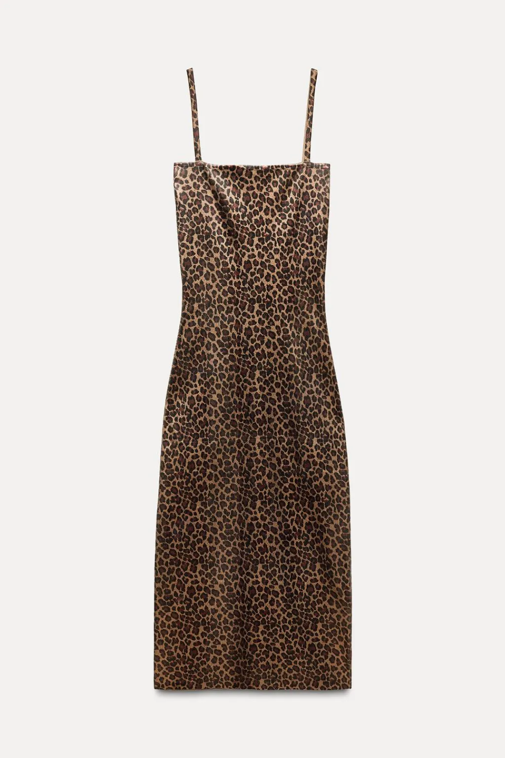 Fashion VESTIDO PUNTO FOIL ESTAMPADO ANIMAL Mujer Vestidos|Cárdigan / Jerséis