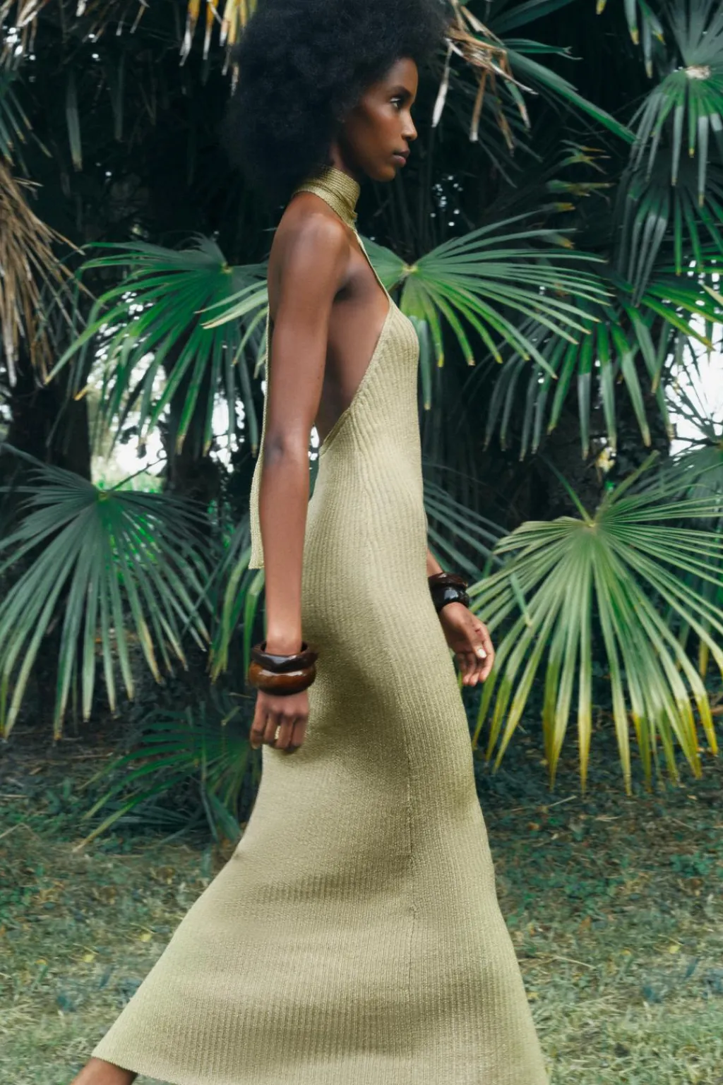 Online VESTIDO PUNTO HILO METALIZADO Mujer Vestidos|Cárdigan / Jerséis